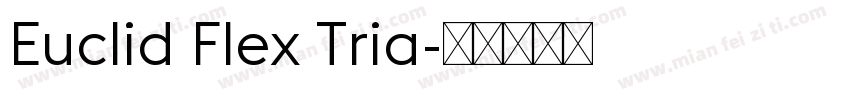 Euclid Flex Tria字体转换